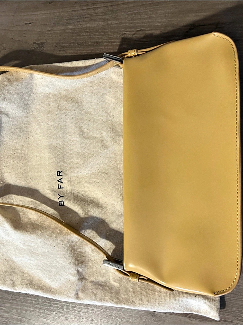 BY FAR Rachel Shoulder Bag in Yellow